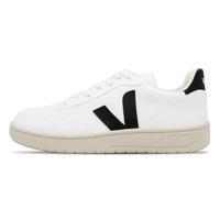 VEJA V-10 C.W.L Vegan White Black Trainers Size: 38, Colour: Black Patent