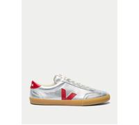 VEJA Women's Volley Leather - Silver Pepper - Size: UK 8