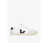 Veja Womens White/blk Women's Volley Logo-embroidered Canvas Low-top Trainers Eur 40 / 7 Uk Women