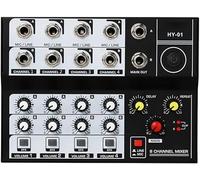 VejiA 8 Channel Multifunctional USB Audio Mixer Portable Sound Mixer Professional Home-use Dual Microphone Inputs Sound Mixer