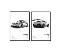 VejiA Car Poster Canvas Wall Art 911 GT Turbo Posters For Men Bedroom Aesthetics Decor (12x18, Unframed 05)