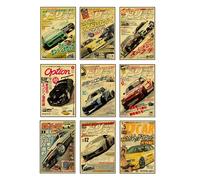 VejiA JDM Car Poster Canvas Wall Art, Japanese Car Wall Art Prints, Supercar Art Prints (8x12 Unframed)