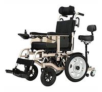 VejiA Lightweight Foldable Electric Wheelchair,Intelligent Fully Automatic Multi-Function Scooter Folding Carry Aid Power Wheelchair for Elderly Disabled