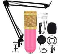VejiA Microphone Kits Professional Condenser Microphone Bundle Filter Mikrofon for Computer Laptop Studio Recording