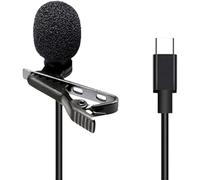 VejiA Mini Microphone Omnidirectional Metal Type-C Interface Lavalier Microphone Suitable for Computer Laptop Mobile Phone