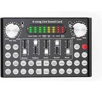 VejiA Professional Mixer DJ Live Equipment Sound Card Microphone Set Perfect for,Video Conference,Gaming