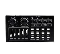 VejiA Sound Card Mixer Stereo Microphone Speaker Singing Game Headphones Live Streaming Computer Pc