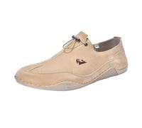 vejtmcc Barefoot Shoes Men's Outdoor Leather Barefoot Shoes Flat Non-Slip Barefoot Shoes Soft Hiking Shoes Comfortable Slip On Trainers Breathable Orthopaedic Driving Shoes EU 39-EU 42, yellow, 10 UK