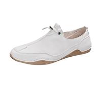 vejtmcc Men's Leather Shoes, Trainers Without Laces, Running Shoes, Non-Slip Casual Shoes, Trainers, Soft Sole, Slip-On Shoes, Breathable Outdoor Shoes, Comfort Shoes, beige, 12 UK