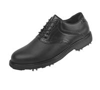vejtmcc Men's Trainers, PU Leather Walking Shoes, Breathable Formal Classic Sports Shoes, Golf Shoes, Leather Business Golf Boots Without Spikes, Non-Slip Casual Shoes, Training Trainers, black, 10 UK
