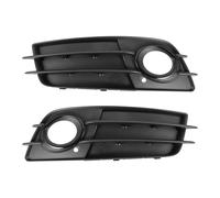 VekAuto 1 Pair Fog Light Grill for Audi A4 B8 2008-2012 Durable ABS Black Front Left Right Front Lower Bumper Fog Light Cover Inserts