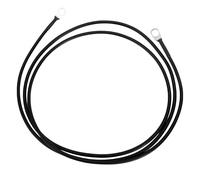 VekAuto 1 Pc Battery Inverter Cable 10 AWG Gauge 6FT 3/8" Lug Battery Cable Universal for Car Vehicle Boat RV Solar Tinned Copper Black