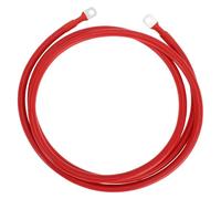 VekAuto 1 Pc Battery Inverter Cable 2 AWG Gauge 7FT 5/16" Lug Battery Cable Universal for Car Vehicle Boat RV Solar Tinned Copper Red