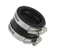 VekAuto 1 Pc Carburetor Adapter Intake Manifold, 40mm Universal for Motor Bike Rubber Steel Black