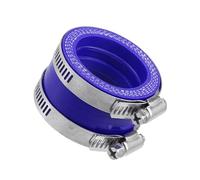 VekAuto 1 Pc Carburetor Adapter Intake Manifold, 40mm Universal for Motor Bike Rubber Steel Blue