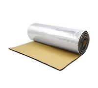 VekAuto 1 Pc Heat Sound Deadener Insulation Mat, 16.36sqft Universal for Car Intensive Aluminum Silver Tone