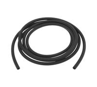 VekAuto 1 Pc Lubricating Oil Hoses 4mm/0.16" 7mm/0.28" 2m/6.6ft Nitrile Rubber Water Hose Pipe Tubing for Irrigation Black