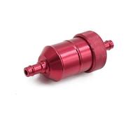 VekAuto 1 Pc Motorcycle Fuel Filter, 8mm Dia Petrol Oil Fuel Filter Universal for Motor Bike Aluminum Alloy Red