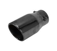 VekAuto 1 Pc Slant Cut Exhaust Tip 1.6" - 3.0" Inlet 3.9" Outlet 7.3" Length Tailpipe Universal Car Bolt on Stainless Steel Titanium Tone Rear