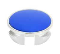 VekAuto 1 Pc Wheel Center Caps Hub Caps Rim Center Caps OD: 62mm/2.44" Universal Plastic Silver Tone for Toyota for Honda with Blue Sticker