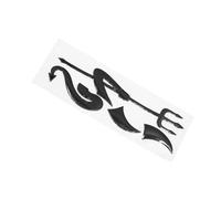 VekAuto 1 Pcs Car 3D Devil Style Reflective Sticker, Universal for Car PVC Black