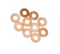 VekAuto 10 Pcs Copper Washer, 10x20x1.5mm Universal for Car Copper