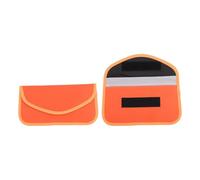 VekAuto 2 Pcs, Faraday Pouch, RFID Signal Blocking Bags Universal for Car Key Keyless Car Starter, Key Fob Protector Oxford Cloth Orange