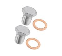 VekAuto 2 Pcs M12x1.5 Steel Engine Oil Drain Plug Screw with Gasket for BMW Auto Accessories
