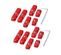 VekAuto 2 Set 7mm-8mm Car Spark Plug Wire Separator Looms Divider Clamp Red Auto Accessories