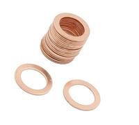 VekAuto 20 Pcs Copper Washer, 14x21x1mm Universal for Car Copper