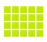 VekAuto 20 Pcs Reflective Stickers, Square Shape for Cars Fluorescent Yellow