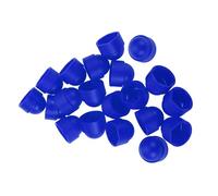 VekAuto 20pcs Wheel Lug Nut Bolt 24mm Rims Tire Nut Screws Dust Cap Cover Nut Protection Plastic Blue Exterior