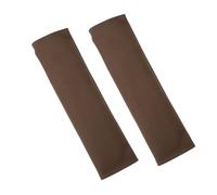 VekAuto 2pcs Universal Car Seat Belt Cover Shoulder Pad Faux Leather Brown Auto Accessories