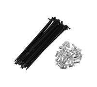 VekAuto 36 Set 12G Bicycle Spokes 131mm Bike Wheel Spokes 45 Steel Black