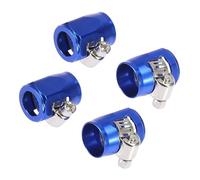 VekAuto 4 Pcs Car Hose Finisher Clamp, AN6 Universal for Car Aluminum Alloy Blue