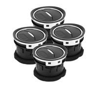 VekAuto 4 Pcs Center Dash A/C Outlet Compatible for Ford Mondeo 2007-2014, Durable ABS Black Silver Tone Air Vent Panel