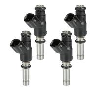 VekAuto 4 Pcs Fuel Injector Compatible for OPEL for Astra H Hatchback 1.3 CDTI 05-10 1.4 1.6 1.7 CDTI 04-10, Flow Matched Plastic Black Fuel Injection Nozzle