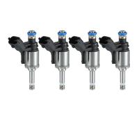 VekAuto 4 Pcs Fuel Injector Compatible for PEUGEOT 3008 1.6 THP 2009-2016, Flow Matched Plastic Black Fuel Injection Nozzle