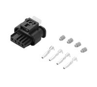 VekAuto 4 Pin Mass Air Flow Sensor Connector Plug Kit Compatible for BMW, Waterproof 1.2 mm Series Plastic Black Female Wire Terminal Connector
