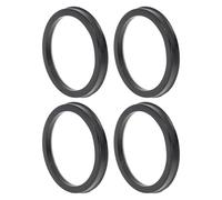VekAuto 4pcs 93.1mm to 78.1mm Plastic Car Hub Centric Rings Black