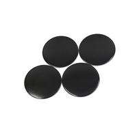 VekAuto 4Pcs Black Aluminium Alloy 56mm Dia Car Wheel Center Hub Cap Sticker Auto Accessories