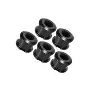 VekAuto 5pcs Black Chainring Nuts Road Bike Bicycle Chain Ring Bolts Nuts Auto Accessories