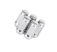 VekAuto 5pcs Car Silver Tone M14x2.0 Lug Nuts Cone Seat Closed End 1.9" Long Stylish Design Auto Accessories