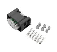 VekAuto 6 Pin Car Throttle Connector Plug Kit Compatible for Mercedes-Benz for BMW, Waterproof 0.6mm Series Plastic Black Female Wire Terminal Connector