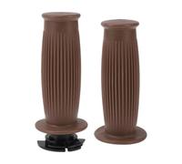 VekAuto 7/8" 22mm 15/16" 24mm Motorcycle Hand Grips Cover Kit Non Slip TPU Handlebar End Grips for Motorcycle Scooter Bicycle ATV Brown 1 Set