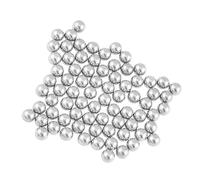 VekAuto 75 Pcs Wheel Bearing Steel Ball, 5mm Diameter Universal for Bicycle Steel Silver Tone