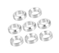 VekAuto 8 Pcs M6x5.5 Universal Bicycle Bolt Brake Screw Washer - Silver Tone Auto Accessories
