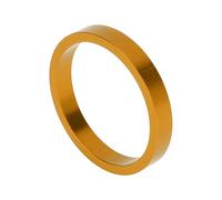 VekAuto Bike Headset Spacer, 5mm MTB Bicycle Headset Stem Fork Washer Universal for 1 1/8 Inch Front Stem Fork Threadless Aluminum Alloy Gold Tone