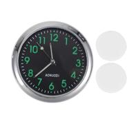 VekAuto Car Clock Black Analog Clock for Car Round Metal,Glass 1.57"x1.57"x0.39" 1 Set