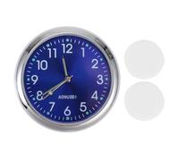 VekAuto Car Clock Blue Analog Clock for Car Round Metal,Glass 1.57"x1.57"x0.39" 1 Set